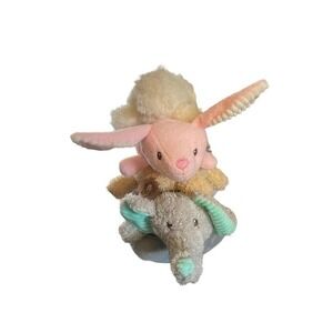 NWOT Walgreens Moon & Stars Animal Plush Baby Stacker Lamb Bunny Lion Elephant